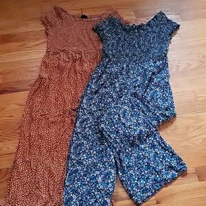 Girls Floral pants rompers